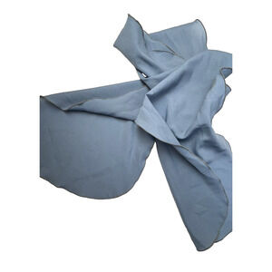 Rectangle Scarf Gray 10" x 58" Neck Head Fashion Minimalist Preppy